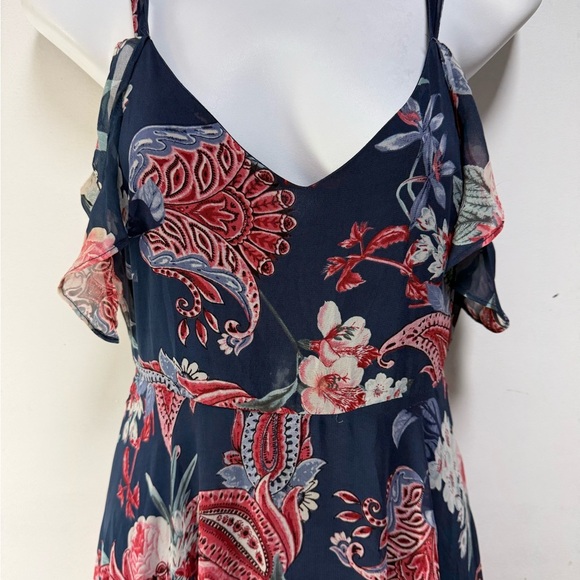 Lulus Floral Navy Maxi Dress - Picture 3 of 11
